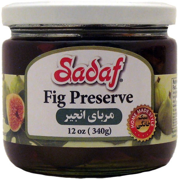 Sadaf Fig Preserve - 12 oz. - soofercoinc