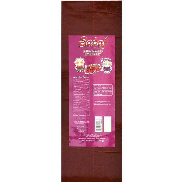 Sadaf Fruit Layers (Lavashak) | Barberry - 113g - soofercoinc