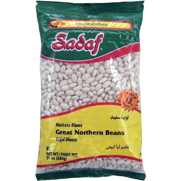 Sadaf Great Northern Beans | Dried - 24 oz. - soofercoinc