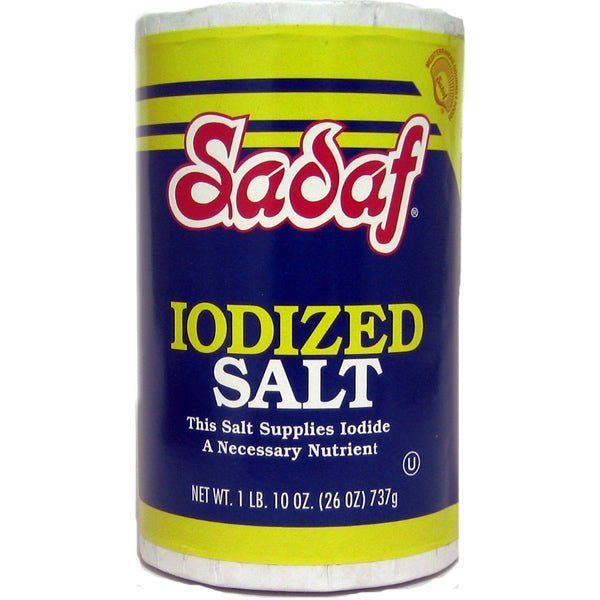 Sadaf Iodized Salt - 26 oz. - soofercoinc