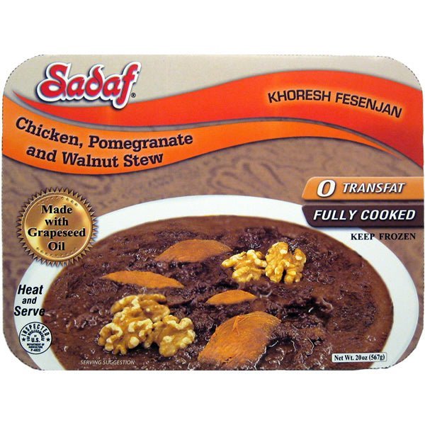 Sadaf Khoresh Fesenjan | Pomegranate & Walnut Stew with Chicken | Frozen - 20 oz. - soofercoinc