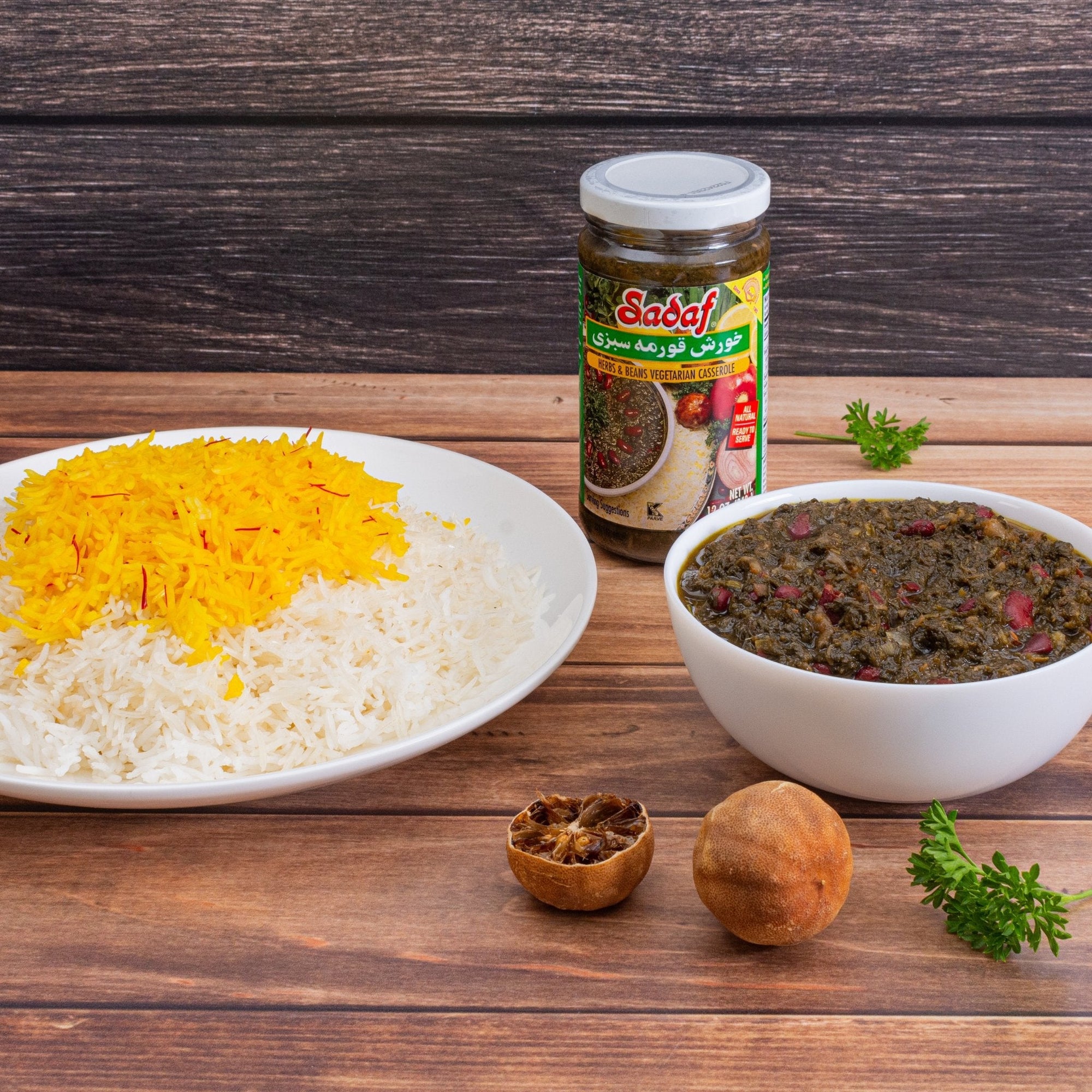 Sadaf Khoresh Ghormeh Sabzi (Herb & Bean Vegetarian Stew) | Jar - soofercoinc