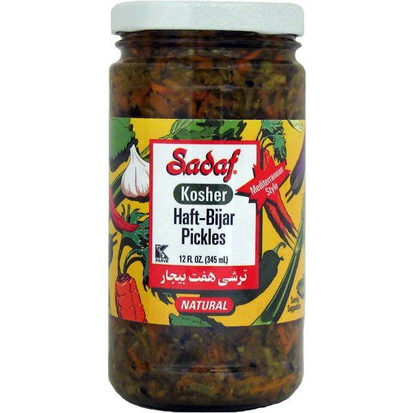 Sadaf Kosher Haft Bijar Pickles Torshi - 12 oz. | Pickled Vegetables - soofercoinc