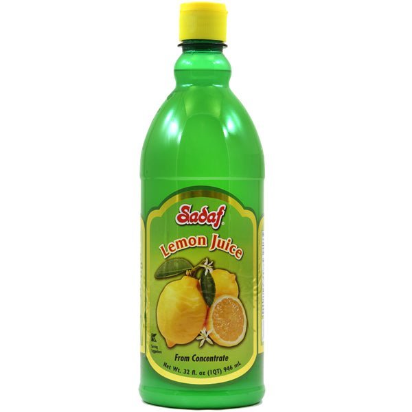 Sadaf Lemon Juice from Concentrate - 32 oz. - soofercoinc