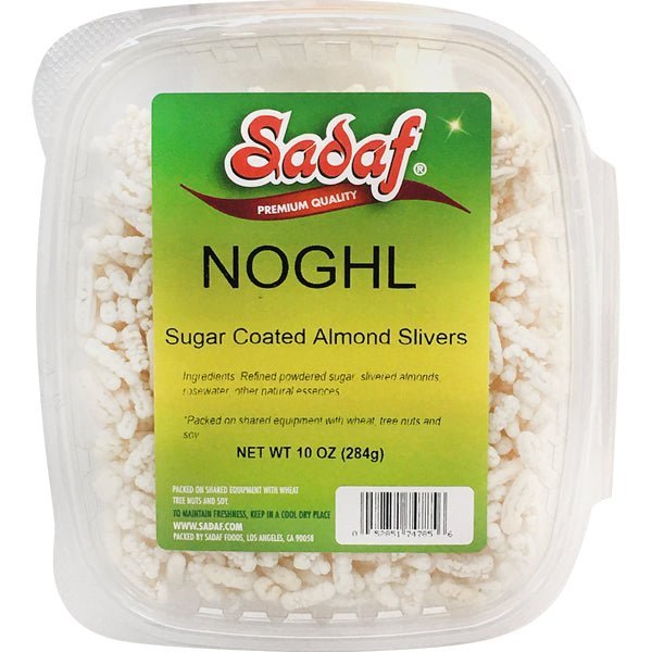 Sadaf Noghl | Sugar Coated Almonds Slivers - 10 oz. - soofercoinc