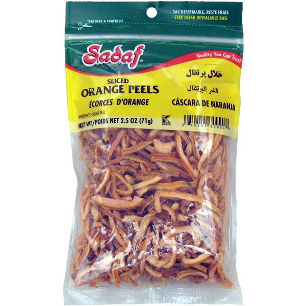 Sadaf Dried Orange Peels | Sliced - 2.5 oz. - soofercoinc