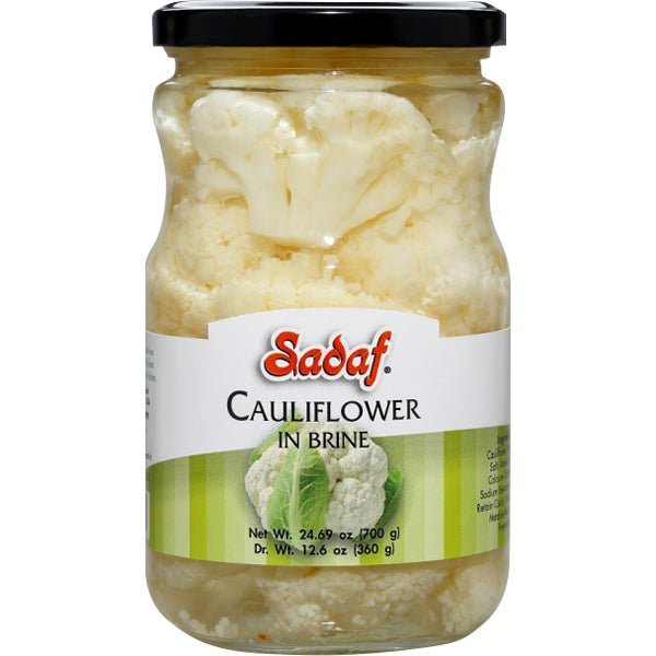 Sadaf Pickled Cauliflower | in Brine - 24.69 oz. - soofercoinc