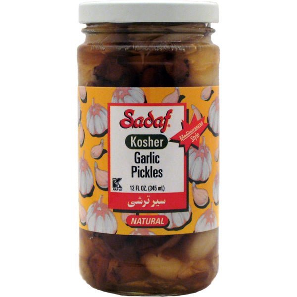 Sadaf Pickled Garlic | Seer Torshi - 12 oz. - soofercoinc