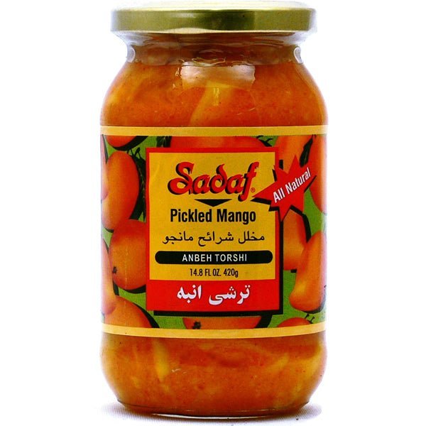 Sadaf Pickled Mango | Anbeh Torshi - 14.8 oz. - soofercoinc