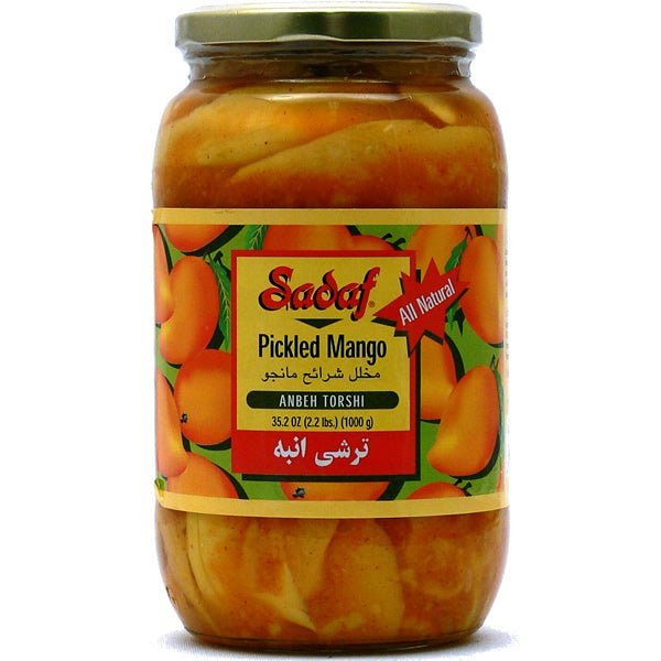 Sadaf Pickled Mango | Anbeh Torshi - 35.2 oz. - soofercoinc