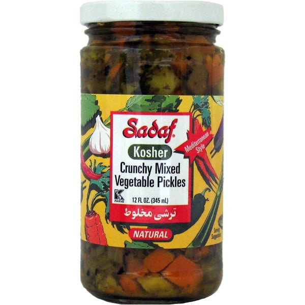 Sadaf Pickled Mixed Vegetables | Crunchy - 12 oz. - soofercoinc