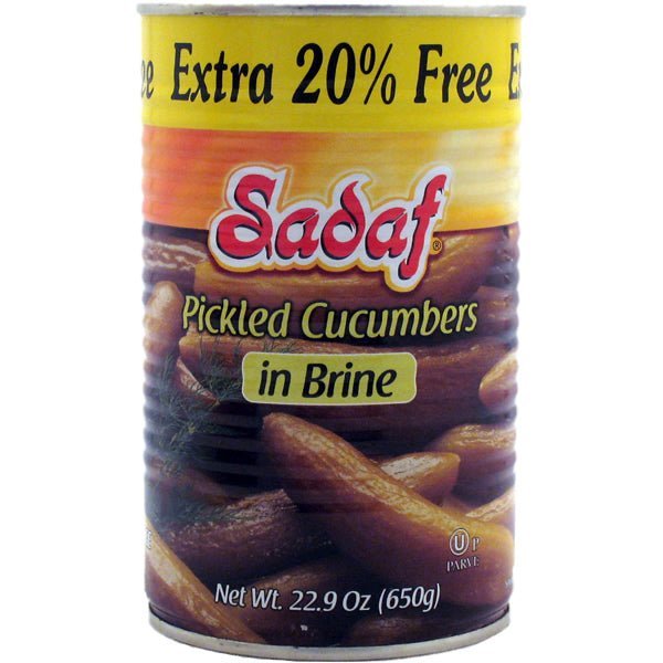 Sadaf Pickled Cucumbers | in Brine | Extra 20% - 22.9 oz. - soofercoinc