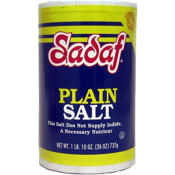 Sadaf Plain Salt - 26 oz. - soofercoinc