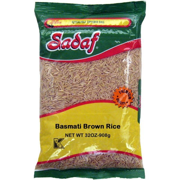 Sadaf Premium Brown Basmati Rice | Aged - 2 lb - soofercoinc