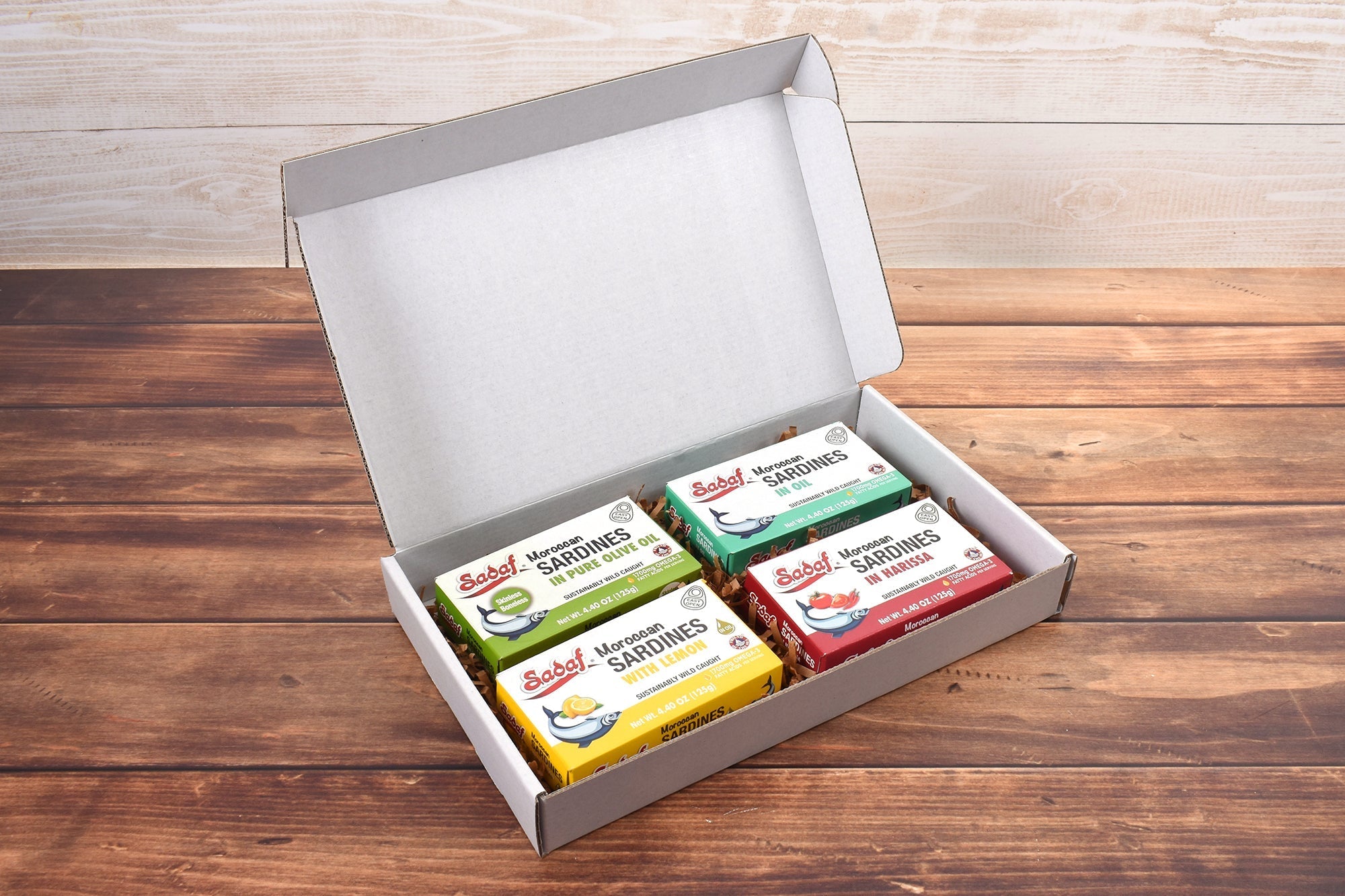 Sadaf Premium Moroccan Sardines Gift Box - 4 Flavors - Sadaf.comSadaf.com