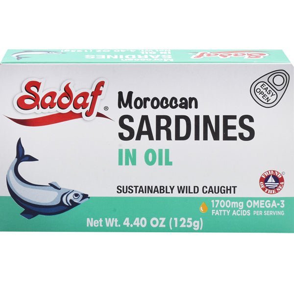 Sadaf Premium Moroccan Sardines | in Oil - 125g - soofercoinc