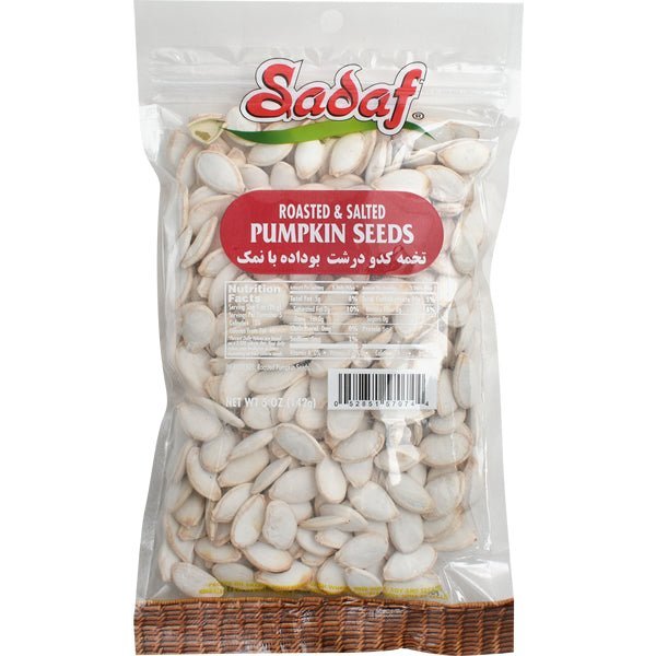 Sadaf Pumpkin Seeds | Roasted & Salted - 5 oz. - soofercoinc