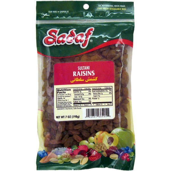 Sadaf Raisins | Sultani - 7 oz. - soofercoinc