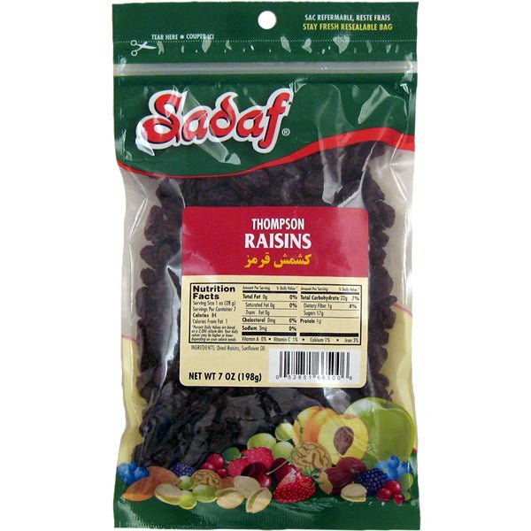 Sadaf Raisins | Thompson - 7 oz. - soofercoinc