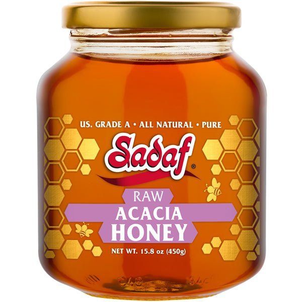 Sadaf Raw Honey Grade A | Acacia - 15.8 oz - soofercoinc