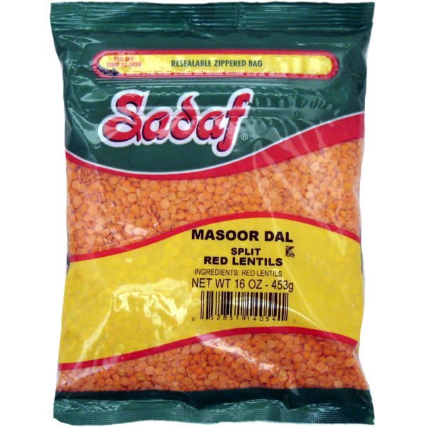 Sadaf Red Lentils Split | Masoor Dal - 16 oz. - soofercoinc