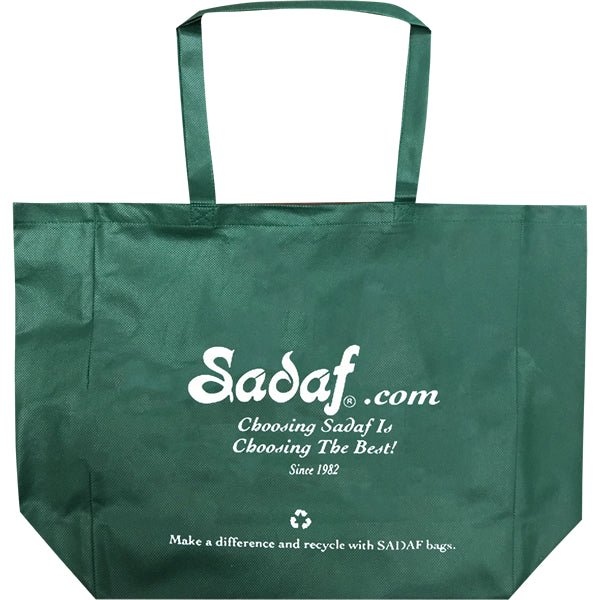 Sadaf Reusable Green Tote Bag - soofercoinc