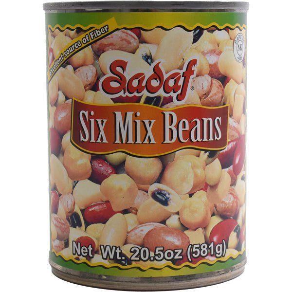 Sadaf Six Mix Beans | Canned - 20.5 oz. - soofercoinc