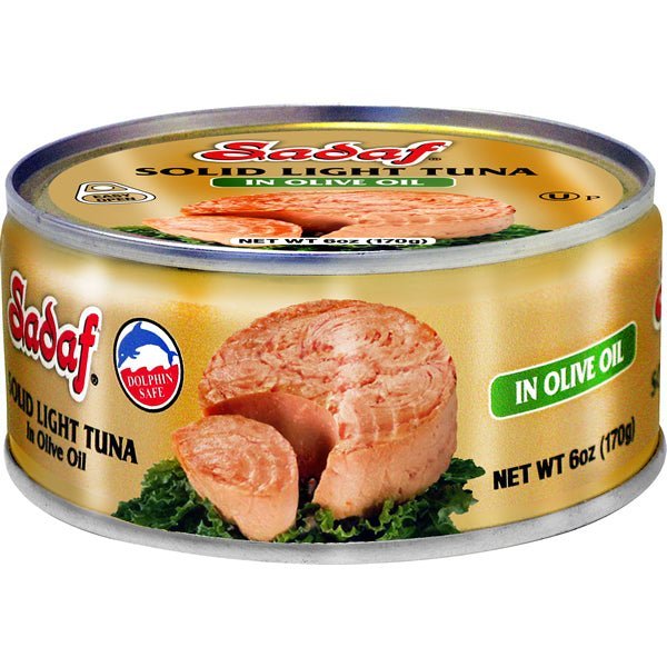 Sadaf Solid Light Tuna in Olive Oil - 6 oz. - soofercoinc