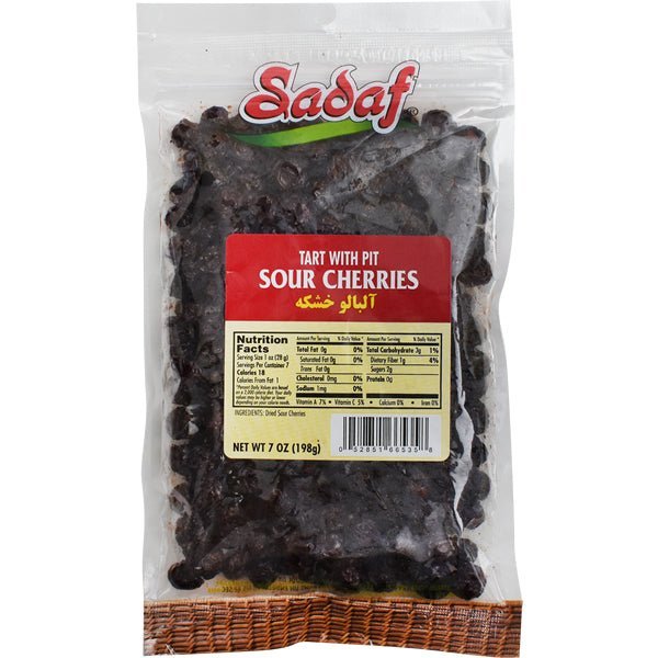 Sadaf Tart Sour Cherries | with Pit - 7 oz. - soofercoinc