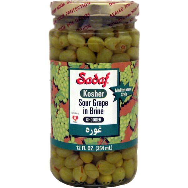 Sadaf Sour Grape in Brine | Ghooreh - 12 oz. - soofercoinc