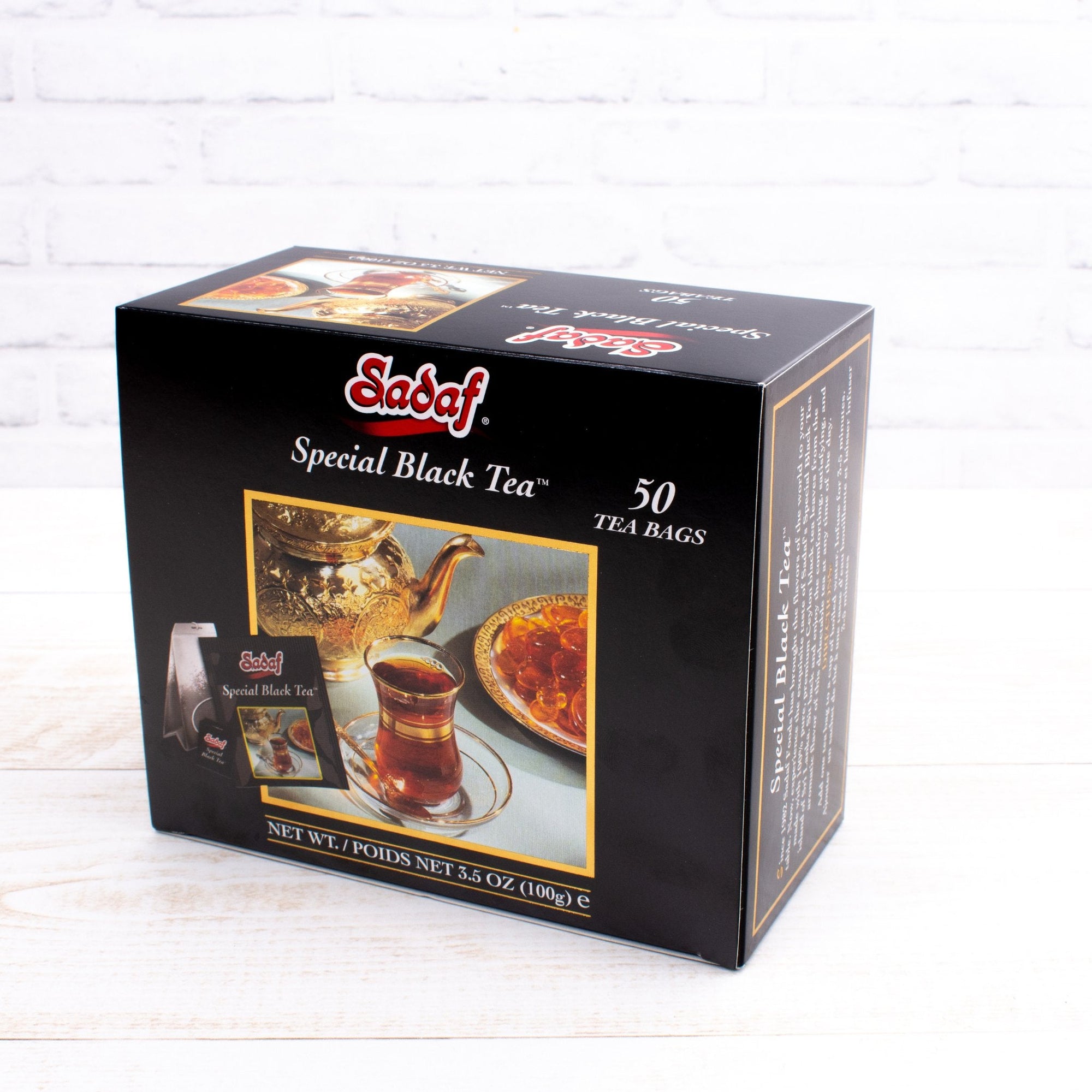 Sadaf Special Black Tea | Foil Tea Bags - 50 Count - soofercoinc