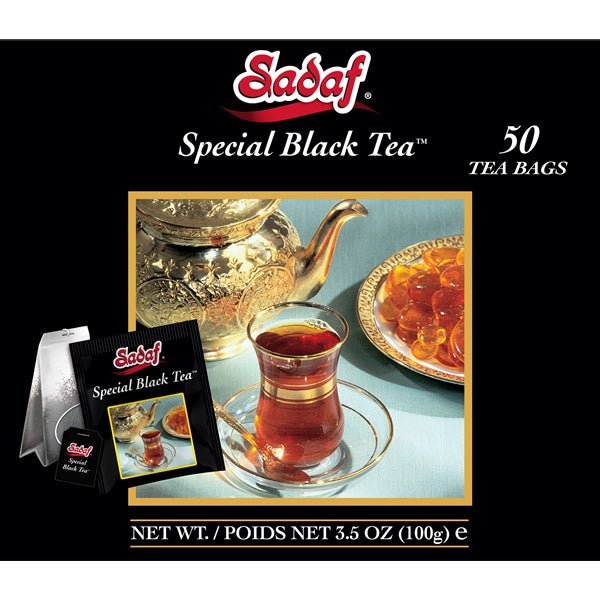 Sadaf Special Black Tea | Foil Tea Bags - 50 Count - soofercoinc