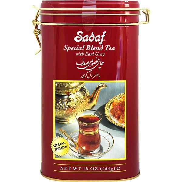 Sadaf Special Blend Tea Earl Grey | Loose Leaf | Tin Jar - 16 oz - soofercoinc