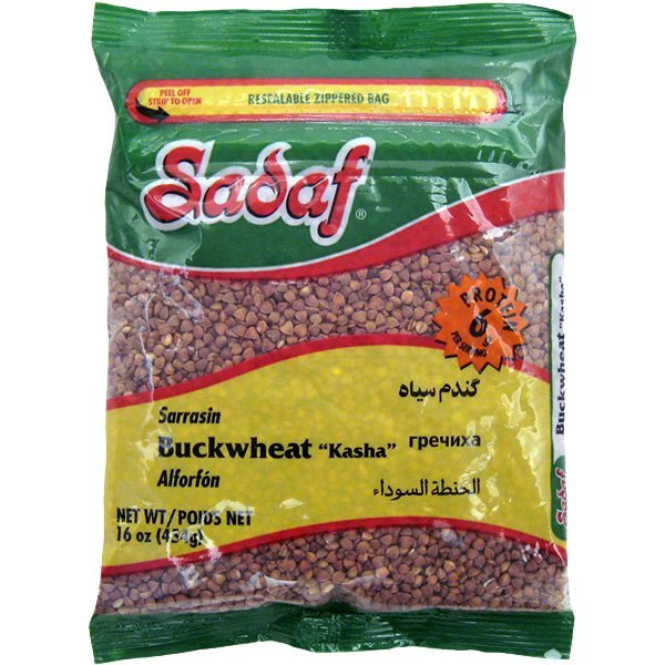 Sadaf Buckwheat Kasha | Toasted, Whole - 16oz - soofercoinc