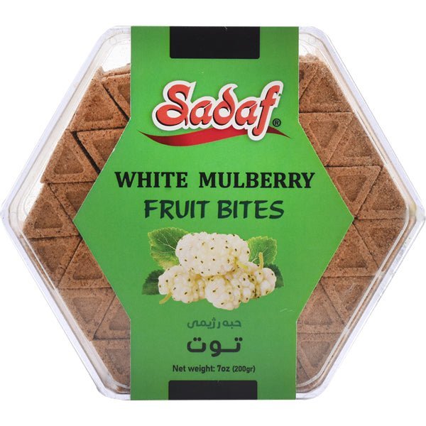 Sadaf White Mulberry | 100% Natural Fruit Bites - 7 oz - soofercoinc