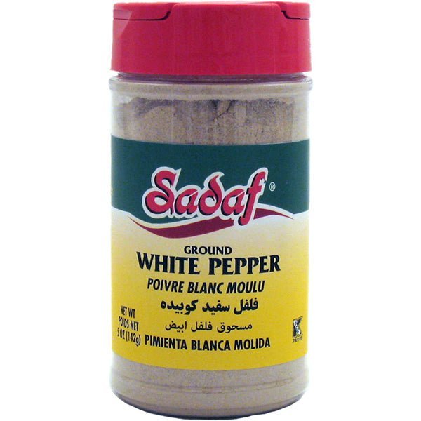 Sadaf White Pepper | Ground - 5 oz - soofercoinc