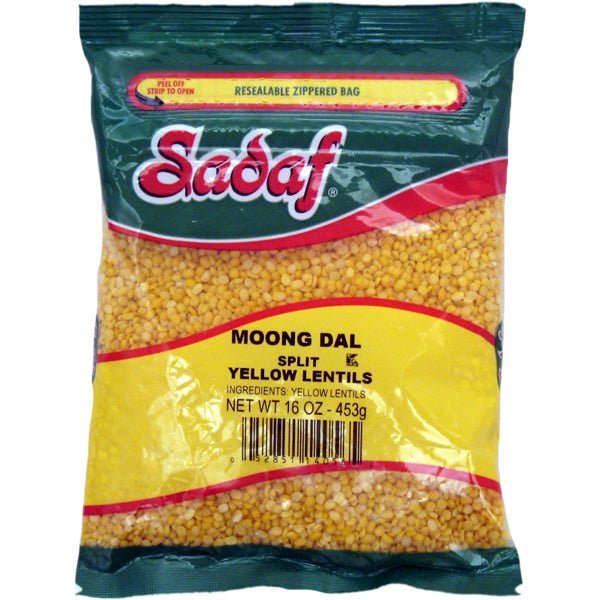 Sadaf Yellow Split Lentils | Moong Dal - 16 oz. - soofercoinc