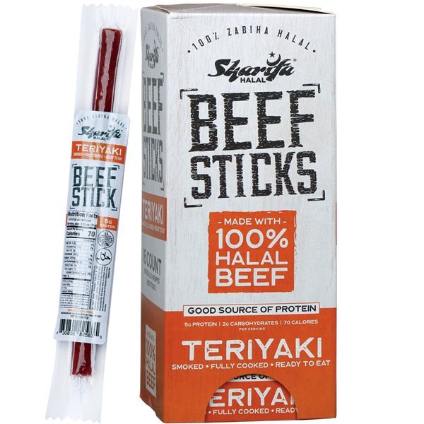 Sharifa Halal Beef Sticks | Teriyaki - 1.10 oz - soofercoinc