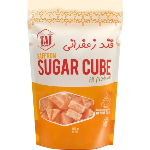 TAJ Sugar Cubes | Saffron - All Natural - 9 oz - soofercoinc