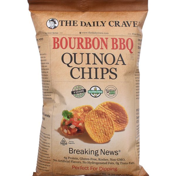 The Daily Crave Quinoa Chips | Bourbon BBQ - 4.25 oz. - soofercoinc