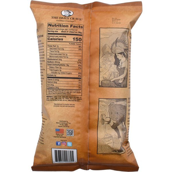 The Daily Crave Quinoa Chips | Himalayan Pink Salt - 4.25 oz. - soofercoinc